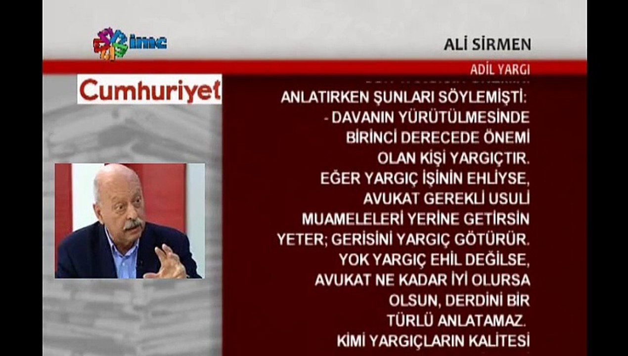 ALI SIRMEN CUMHURIYET ADIL YARGI