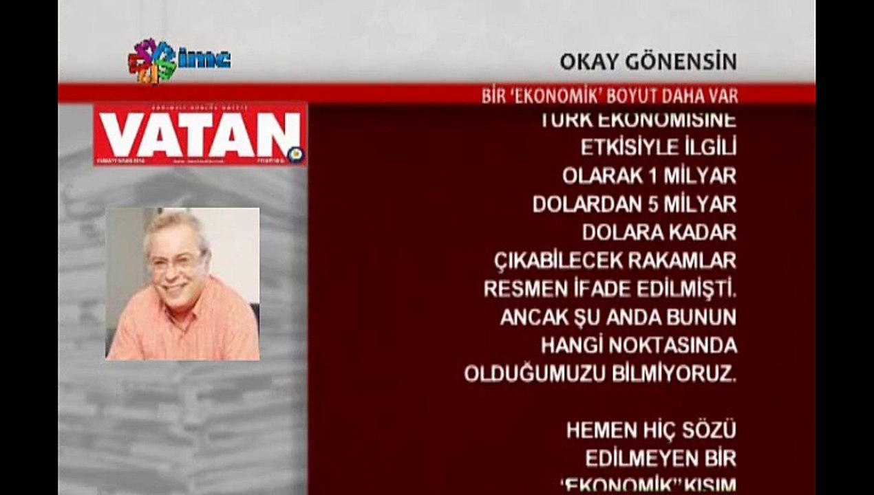OKAY GÖNENSIN VATAN BIR EKONOMIK BOYUT DAHA VAR