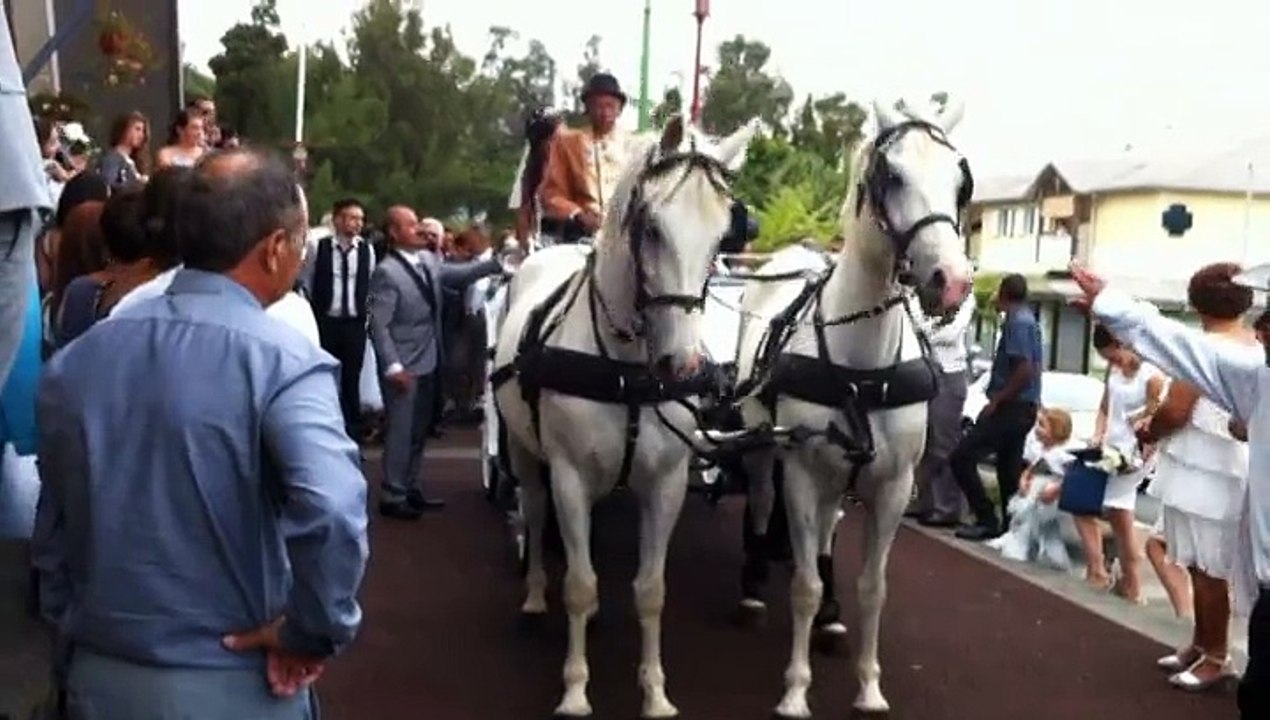 Mariage en calèche