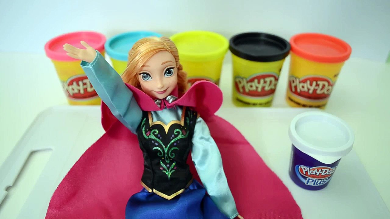 Anna Frozen Casando com Vestido Play Doh Massinha de Modelar Casamento Completo Portugues