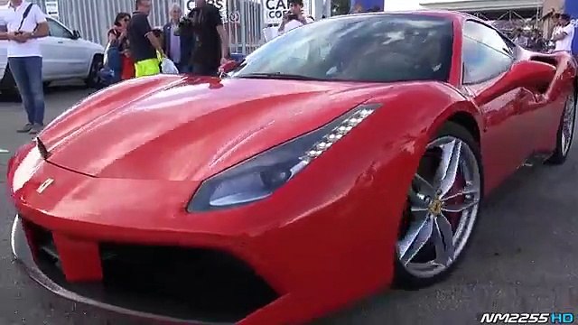 Ferrari 488 GTB Twin-Turbo V8 Full Throttle Acceleration & LOUD Revs!