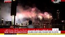 New Years 2016 Fireworks Show Burj Khalifa, Dubai 2016 (HD)