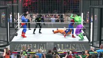 WWE 2K15 Spiderman vs Batman vs Hulk vs Venom vs Superman vs Goku