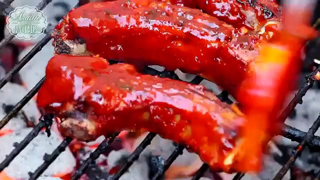 Korean Spicy Baby Back Ribs with Cheese 치즈등갈비 Cheese Baby Back Ribs