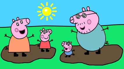 СВИНКА ПЕППА Какие бывают лужи Раскраска Peppa Pig