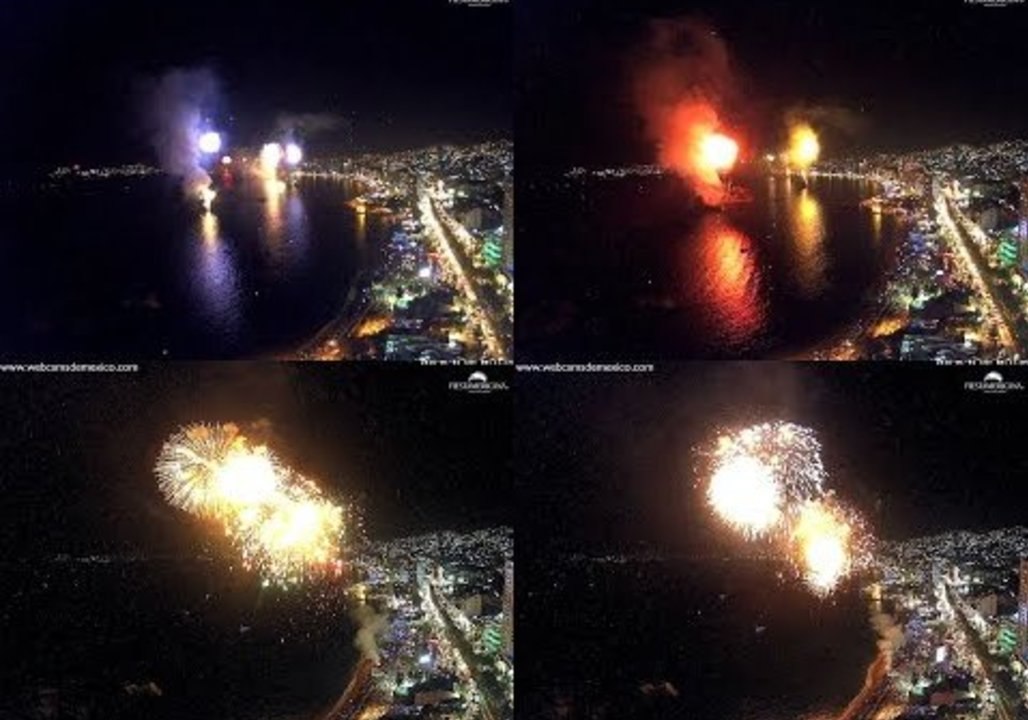 Spellbinding New Year's Eve Fireworks Display Captured in Mexico