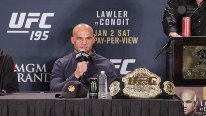 UFC 195 Robbie Lawler Post Fight Presser Highlight