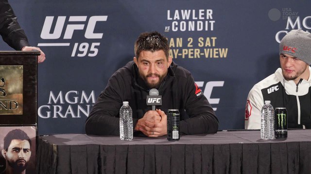 UFC 195 Condit Post Fight Presser Highlight