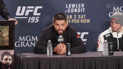 UFC 195 Condit Post Fight Presser Highlight