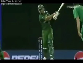Umar Gul smacks three massive sixes for pakistan !!!!!!!!