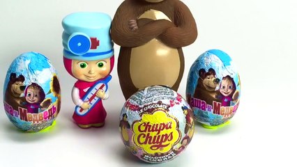 Download Video: Masha and the Bear Маша и Медведь Шоколадные яйца Masha i Medved Surprise eggs unboxing