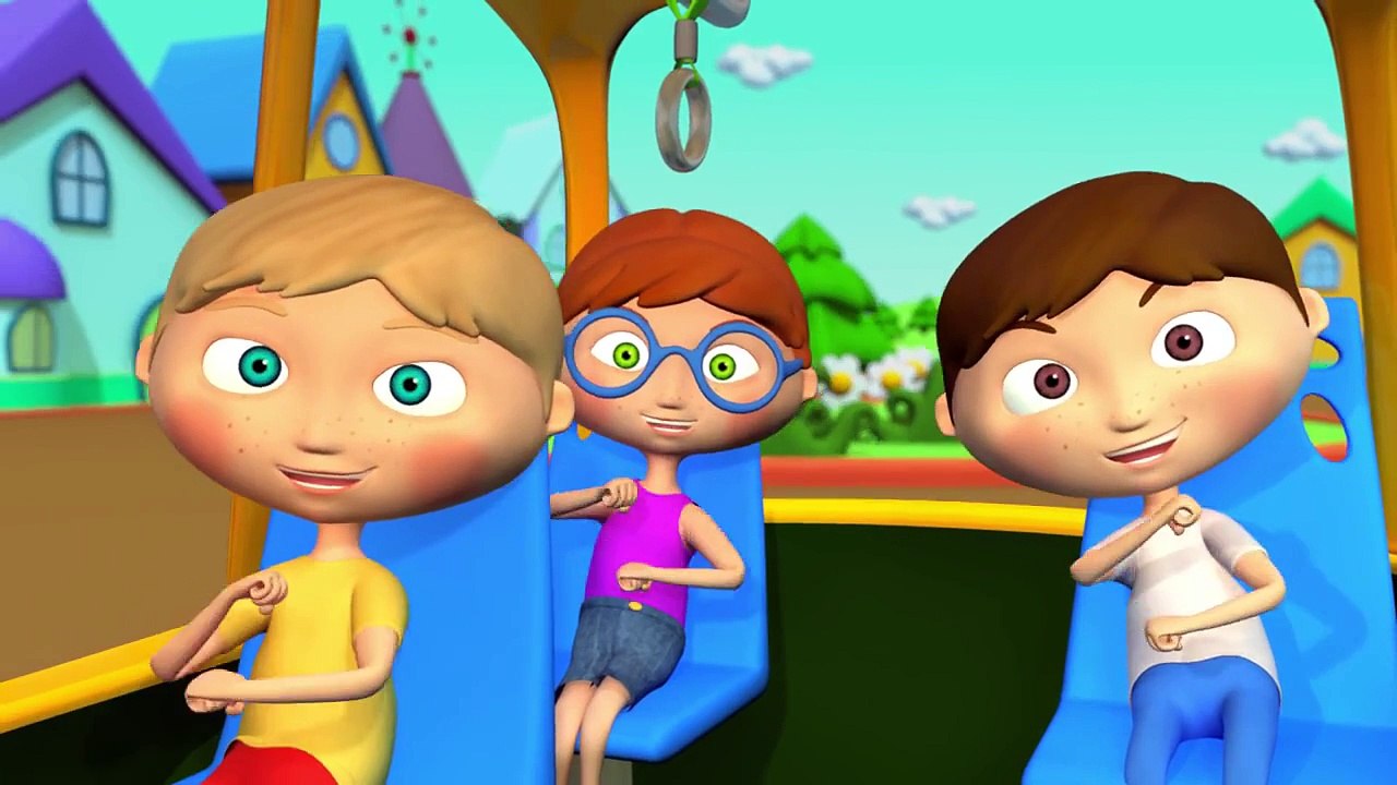Childrens Cool Songs Cartoons Wheels On The Bus Kids Music & Nursery Rhymes