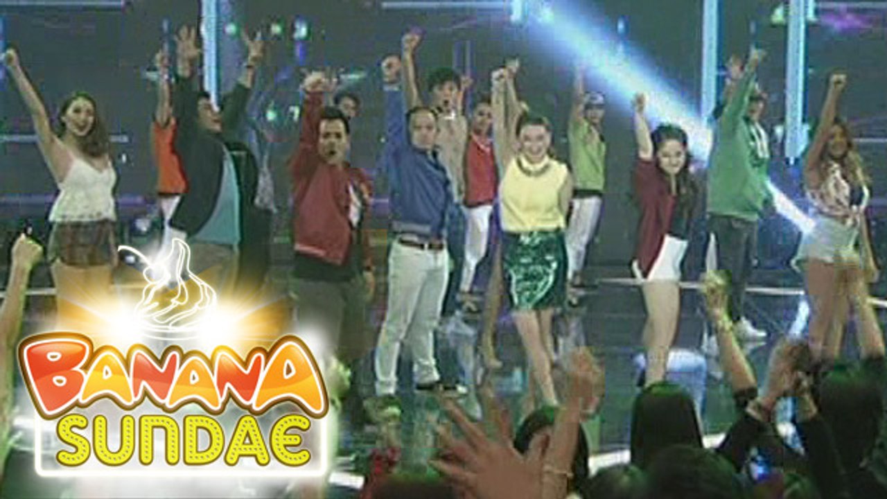Banana Sundae: Banana Sundae barkada in an OPM medley dance number