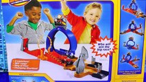 Blaze and the Monster Machines Monster Dome Car Toy Competing on Race Track Toy Review