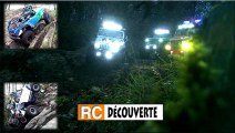 Modélisme à Nantes Rc Crawler et Scale Trial 4x4 Offroad roches cailloux racines nuit éclairages LED