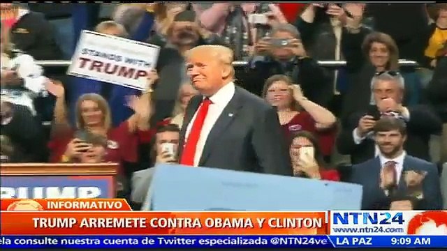 Enérgica acusación: Donald Trump dice a Barack Obama y Hillary Clinton fueron los creadores de ISIS