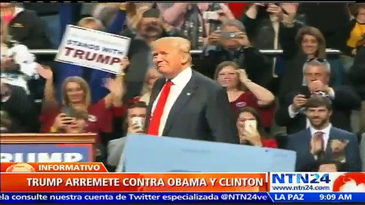 Enérgica acusación: Donald Trump dice a Barack Obama y Hillary Clinton fueron los creadores de ISIS