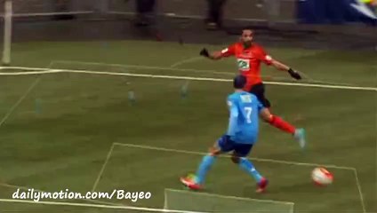 Waris M. (Pénalty) Goal - Lorient 1-0 Tours - 03-01-2016 -