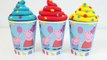 Peppa Pig Ice Cream Surprise Toys Play Doh Rainbow Ice Cream Juguetes de Peppa Pig Toy Videos