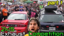 TUNED CARS - EXHAUST COMPETITION w/ Modified cars / LOUD SOUND!