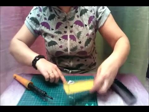 Мастер-класс Новогодняя корона-диадема на ободке в технике канзаши - 1 часть