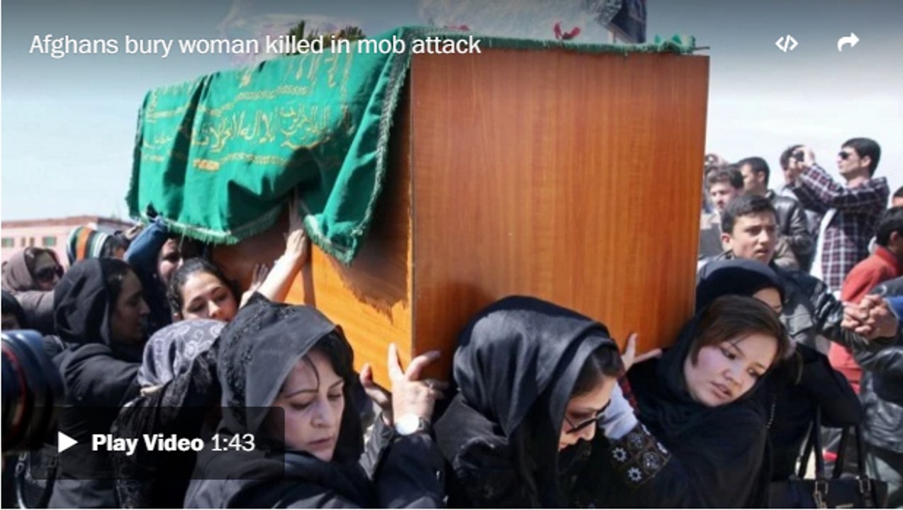 Afghan killed the girl in crowed