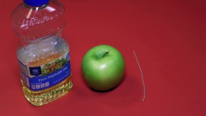 Make a Candle from an Apple in 1 Minute