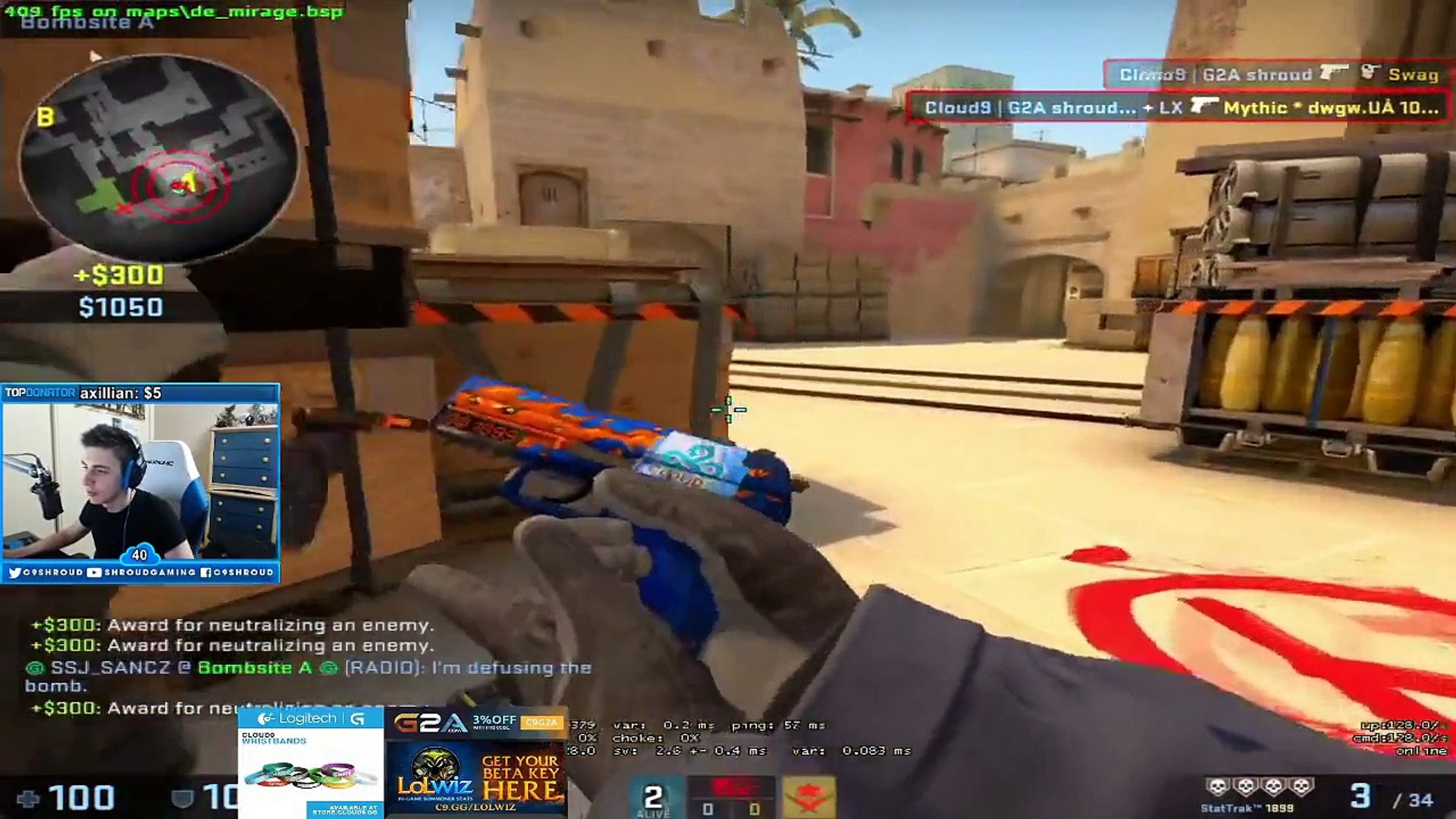 ⁣CSGO - Cloud9 shroud twitch Highlights