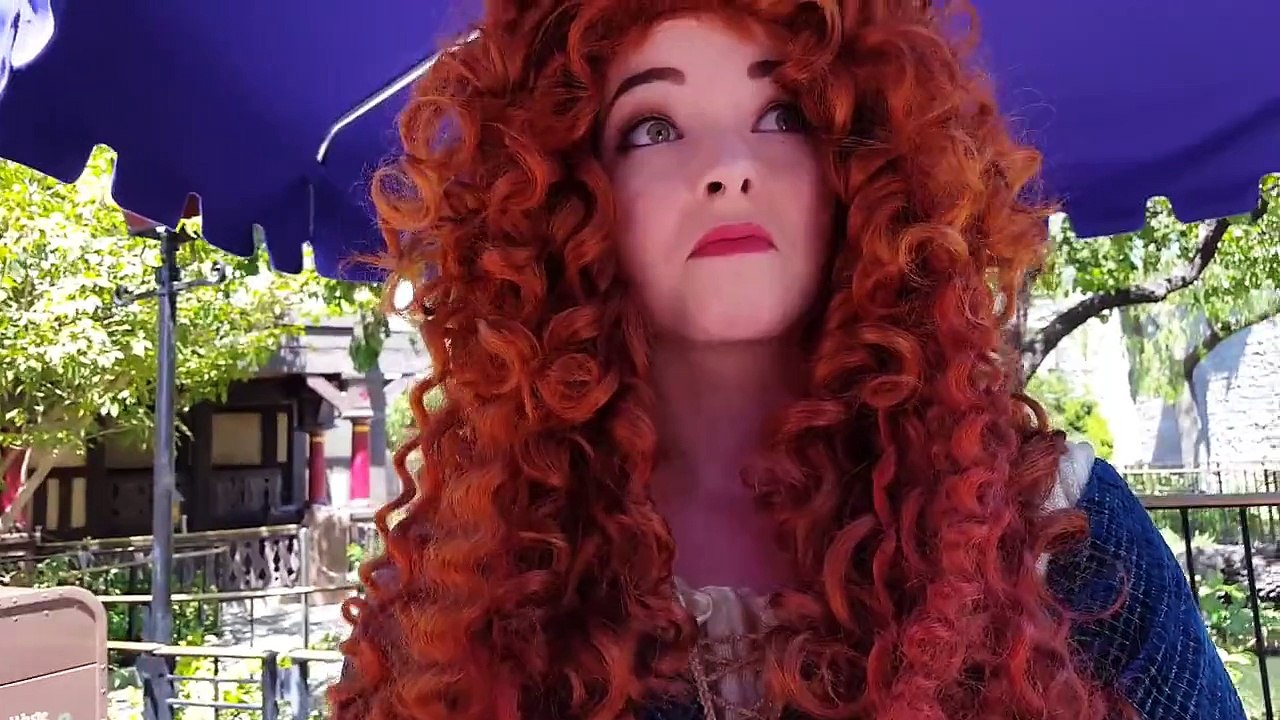 Merida is not used to CA weather  Disneyland!