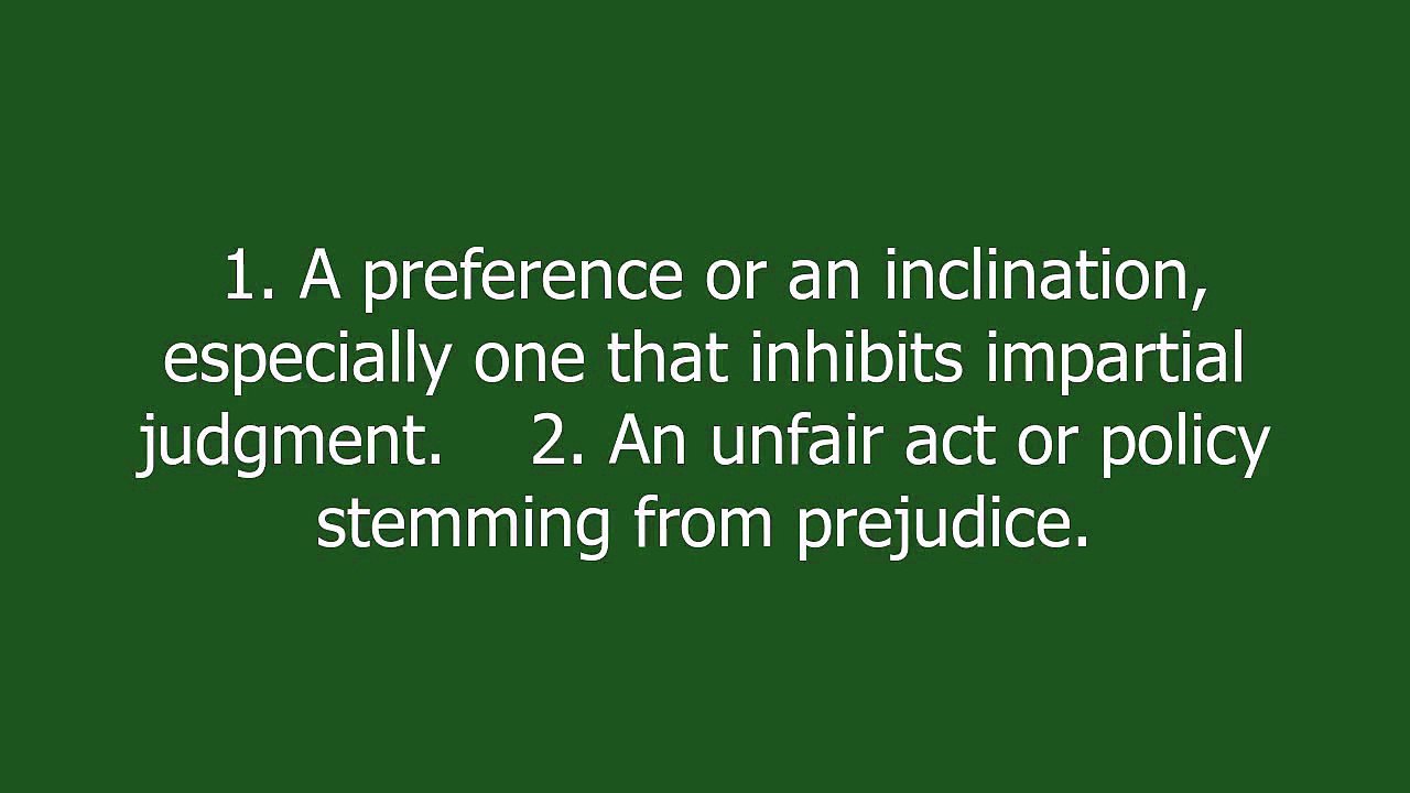 biased meaning and pronunciation
