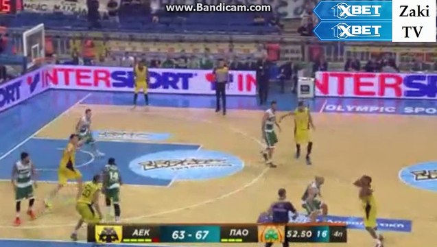 AEK Athens B.C. - Panathinaikos B.C. LAST 2 MINUTES
