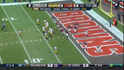 Steelers Ben Roethlisberger 2-yard touchdown pass to Heath Miller