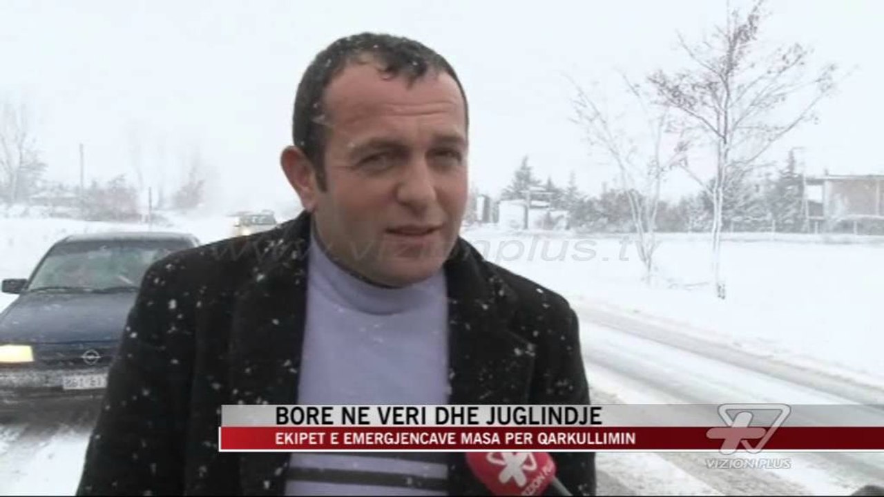 Borë në veri dhe juglindje - News, Lajme - Vizion Plus
