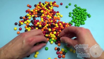 New Learn Colours with Surprise Eggs and a Skittles Rainbow! Part 8