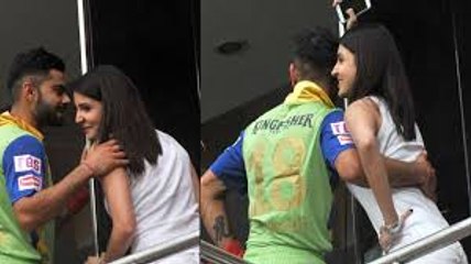 Anushka & Virat Romance Inside Cricket Stadium – Must Watch