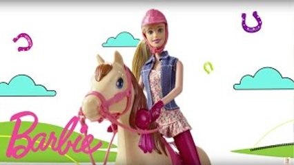 Barbie monta a caballo