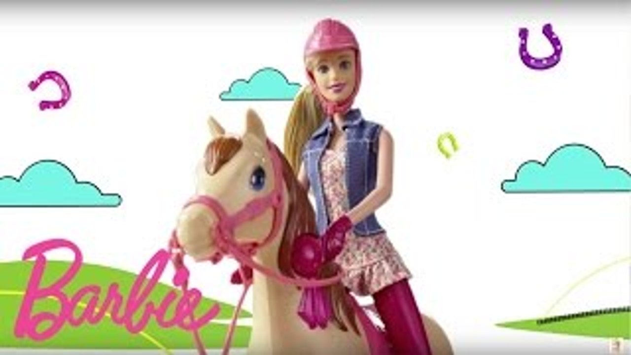 Barbie monta a caballo