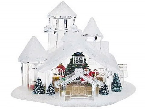 Четкий подарок на день рождения - Украшение для интерьера светящееся Заснеженный замок в г. Кемерово