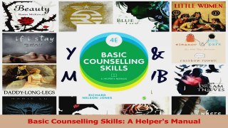 PDF Download  Basic Counselling Skills A Helpers Manual PDF Online