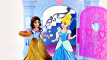 Magiclip Cinderella Castle Dress Swap Disney Princess Frozen Anna Ariel Mini Barbie Dolls