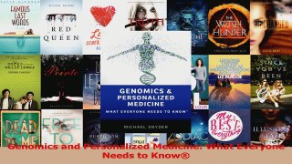 PDF Download  Genomics and Personalized Medicine What Everyone Needs to Know Read Full Ebook