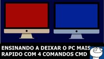 DEIXANDO O PC MAIS RAPIDO COM 4 COMANDOS AVANCADOS DO CMD