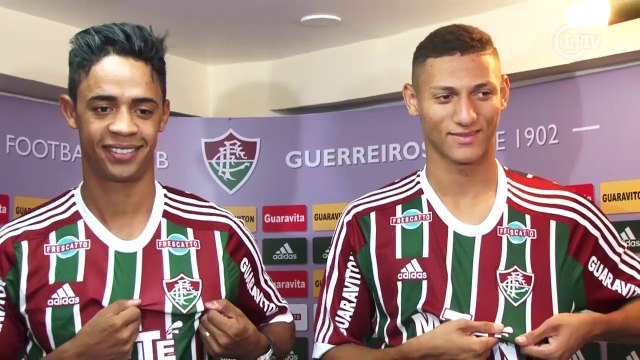 Flu apresenta Richarlison e Felipe Amorim como reforços para 2016