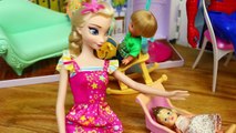 Frozen Elsas NEW BABY KIDNAPPED Disney Princess Doll Parody   Spiderman & Frozen Kids Dis
