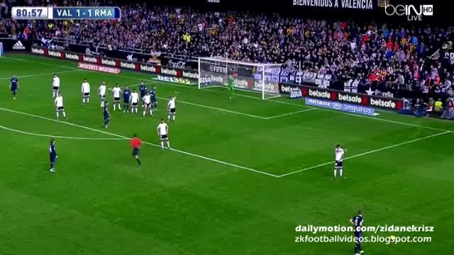 Gareth Bale 1-2 Amazing Header Goal - Valencia v. Real Madrid 03.01.2016 HD