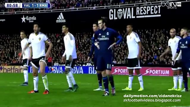 Gareth Bale 1-2 Amazing Header Goal - Valencia v. Real Madrid 03.01.2016 HD