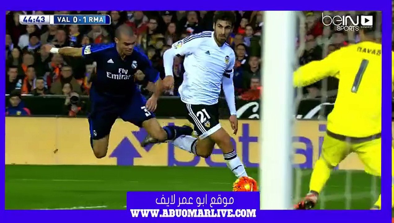 شاهد اهداف ريال مدريد 2   2 فالنسيا في الدوري الاسباني يتاريخ 03 01 2016