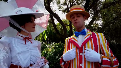 MARY POPPINS SURPRISES BERT  DISNEYLAND CA!