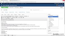 016 Adding formatting options in TinyMCE and formatting an article - Working with Joomla! 3.3