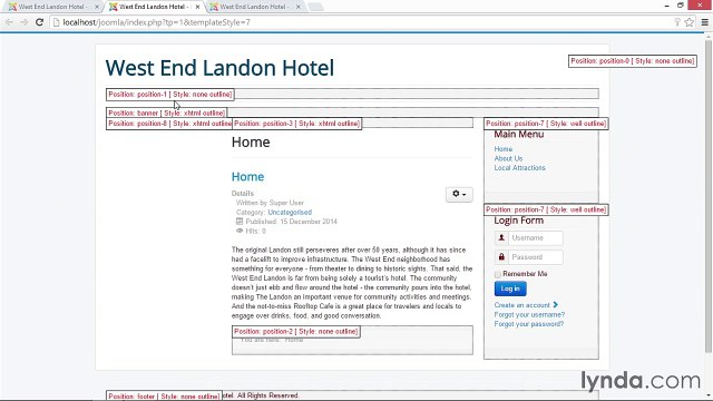 030 Configuring horizontal main navigation and vertical secondary navigation - Working with Joomla! 3.3